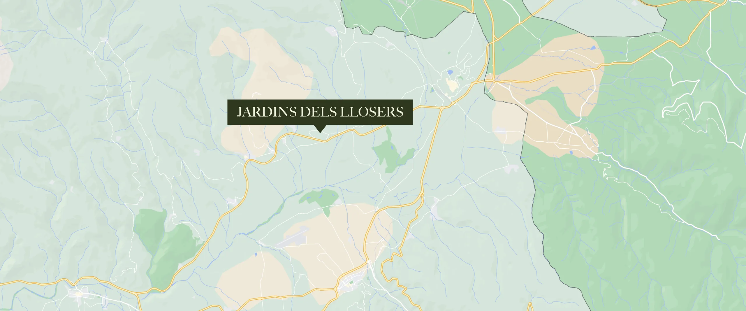 Mapa de situación de Jardins dels Llosers en Bolvir, Cerdanya